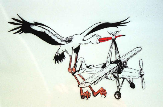 Stork noseart